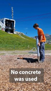 We've just created another slackline park. This time up in @laax at @thegalaaxy where in a week the first highline freestyle world championships will take place. The park was installed with @krinner_schweiz screws and can 100% be removed and reused if in a few years the location of the park needs to be changed. Absolutely no concrete was used. 
If you are located in Switzerland and wish to have such a slackline park, we are the right people to contact. 
The new park is part of a playground and aims to be a fun balance training for parents with their kids. 
#laax #slackline #slacklife #balance #balancetraining #playground #crapsogngion