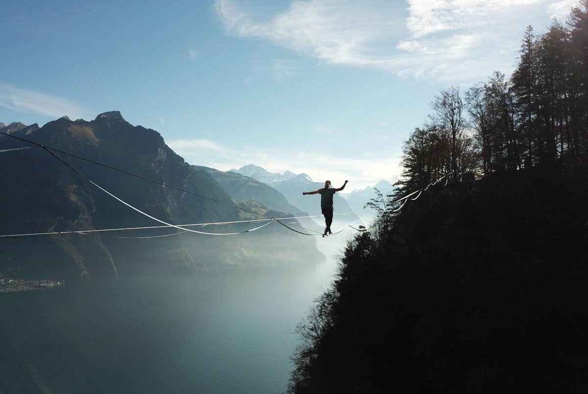 Highline Slackline Slackline Tricks LAAX Highline World Championships