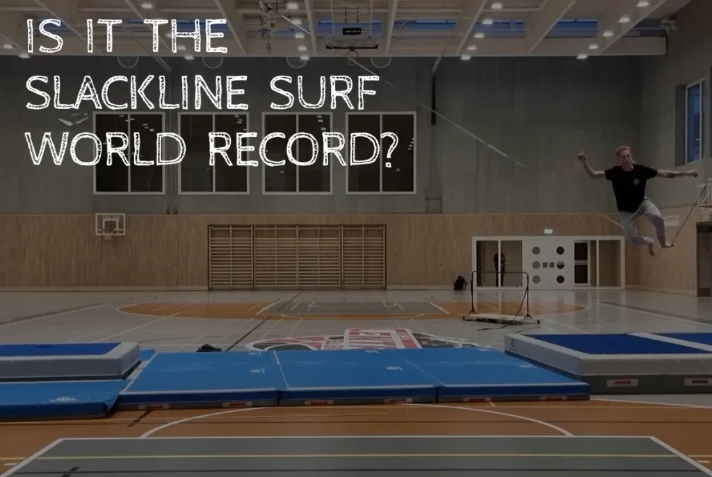 slackline surf wrold record